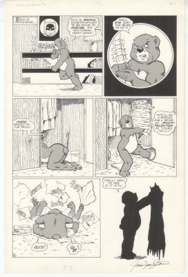 Boris the Bear #6 pg 8 Original Comic Art James Dean Smith Batman | Neat Stuff Vault