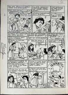 Laudy, Jacques | Laudy, Jacques - Originele pagina + inkleuring - Hassan et Kaddour - Chasseurs de chimères - (1960) | Catawiki