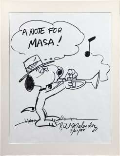 Bill Melendez Hand-Drawn Illustration "Snoopy" | Mandarake (Big Web)