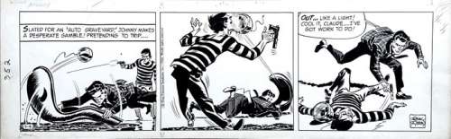 Frank Robbins | Frank Robbins - Johnny Hazard original strip - EO - (1966) | Catawiki
