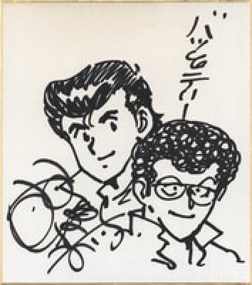 Yasuichi Oshima Hand-Drawn Shikishi "Bats & Terry" | Mandarake (Big Web)