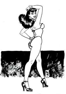 Jordi Bernet (1944), Clara de Noche Ã¢â‚¬â€œ Pin Up | Cambi Casa d’Aste