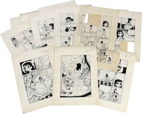 Kazuo Umezu Hand-Drawn Manuscripts and Name "Zoku: Hanabira no Gens (Sequel: Fantasy of Petals)" (13 Sheets) | Mandarake (Big Web)