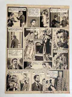 Craenhals, François - 1 Original page - Rémy et Ghislaine T1 - Le Cas étrange de Mr. de Bonneval - 1951 | Catawiki