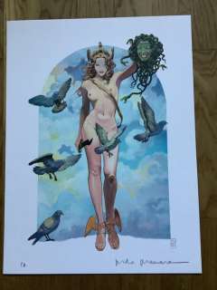 Milo Manara - 1 Print - Milo Manara - Medusa stampa autografata | Catawiki