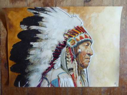 Le Hénanff, Fabrice - 1 Original colour drawing - Chef Indien - 2023 | Catawiki