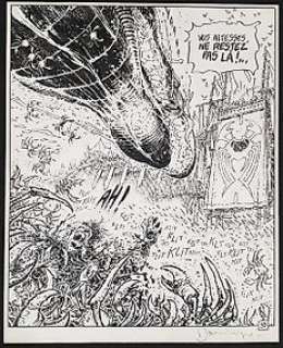 Lidwine - 1 Case originale - La Quête de l’Oiseau du temps T5 - L’ami Javin - 1998 | Catawiki