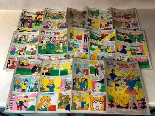 THAT WILKIN BOY #25 comic art color guides 36 PG SET 1973 ARCHIE Bingo | eBay US (Buy It Now)