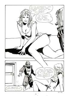 Milo Manara - 1 Original page - Jolanda De Almaviva #40 - "Statua di carne" - 1972 | Catawiki