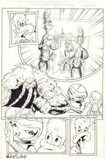 Martin Egeland - Daydreamers #2 P.11 - Man-Thing, Howard the Duck, & Dr. Seuss Characters - 1997 Signed