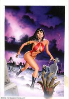 Mike Mayhew - Original Cover Art for Vampirella Horror Classics Hardcover (Harris, 2001). You‘d think that if you -