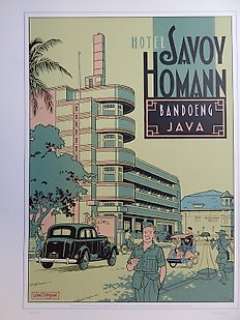 Dongen, Peter van - 1 Silkscreen - Rampokan - Hotel Savoy Homan, Bandoeng Java - 2001 | Catawiki