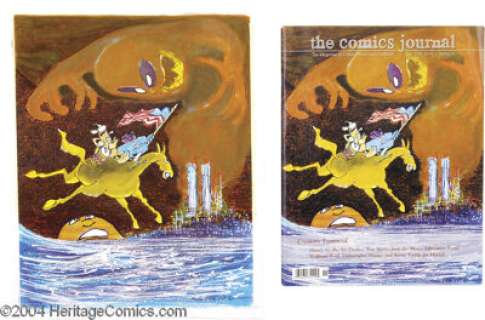 Dan O’Neill - The Comics Journal #239 Cover Original Art (Fantagraphics, 2001). A stirring image that perfectly - | Heritage