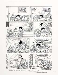 Laudec, Tony de Luca, Dit (Né En 1947) | LAUDEC, Tony de Luca, dit CEDRIC Très rare planche pour le gag n°148&h | Coutau Bégarie