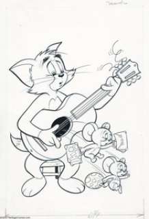 Pete Alvarado (attributed) - Tom and Jerry Cover Original Art, Group of 6 (Gold Key, 1968-1982). Tom, Jerry, and -