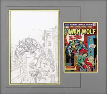 Gil Kane - Creatures on the Loose #30, Man-Wolf Cover Preliminary Original Art (Unpublished, circa 1974). Legendary -