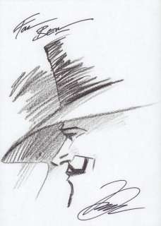 David Lloyd | V For Vendetta Side Portrait Sketch By Co-Creator - Signed | Anthony’s Comic Book Art