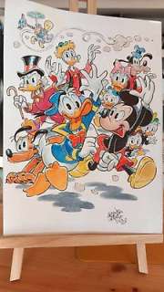Gottardo, Alessandro - 1 Original colour drawing - Mickey Mouse - Tutta la vecchia banda di amici - 2024 | Catawiki