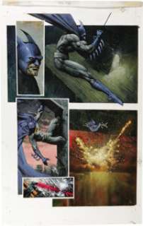 Carl Critchlow - Batman/Judge Dredd: The Ultimate Riddle, page 3 Original Art (DC, 1995).  From the gothic -