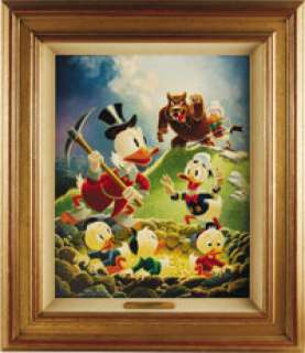 Carl Barks - "Disputed Claim" Oil Painting Original Art (circa 1976).   Carl Barks based - | Heritage