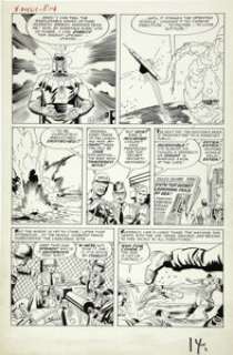 Jack Kirby and Paul Reinman - X-Men #1, Magneto page 12 Original Art (Marvel, 1963). Few pages of art shout -