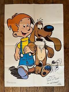 Roba - 1 Poster + dédicace - Boule & Bill - 1972 | Catawiki