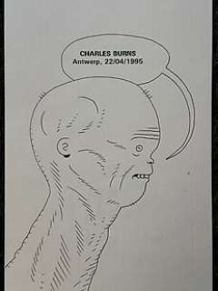 Burns, Charles | Burns, Charles - 1 Original drawing - Charles Burns in Antwerp - 1995 | Catawiki