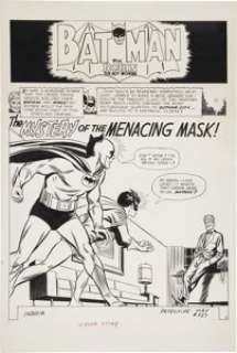 Carmine Infantino and Joe Giella Detective Comics #327 First "New Look" Batman Splash Page 1 -