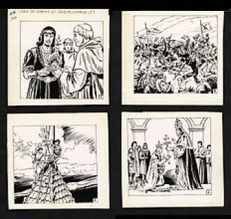 Graton, Jean - 4 Original drawing - Croix de Hongrie et Croix de Lorraine - 1975 | Catawiki