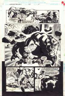 Harry Candelario, Tom Grindberg | Warlock And the Infinity Watch #24 P.14 / 18 - Adam Warlock Vs. Olik Action Splash - 1994 Signed | Anthony’s Comic Book Art