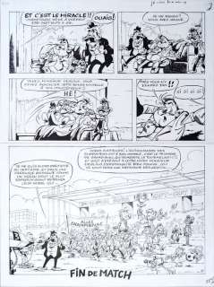 Nic Broca - 1 Original page - Spirou et Fantasio - Allez Champignac ! - 1981
