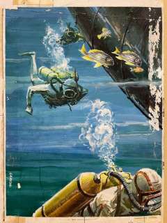 Studio Artima - 1 Original cover - Téméraire #72 - Tomic : L’aventure sous-marine - 1964 | Catawiki