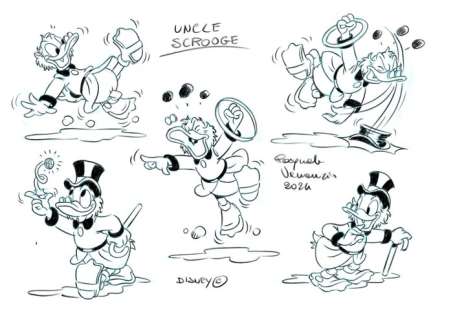 Venanzio, Pasquale - Original Concepts Drawings-Donald Duck | Catawiki