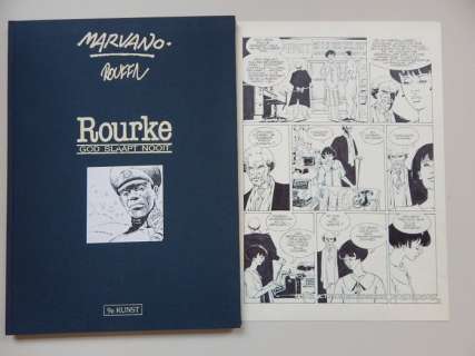 Marvano - 1 Page originale + album de luxe - Rourke 2 - God slaapt nooit | Catawiki