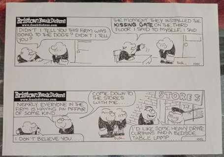 Dickens, Franck - 1 Original page - Bristow - Strip 1001 + 1002 | Catawiki