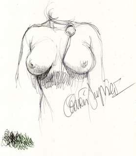 Serpieri, Paolo Eleuteri - 1 Original preliminary drawing - Bust of a Woman | Catawiki