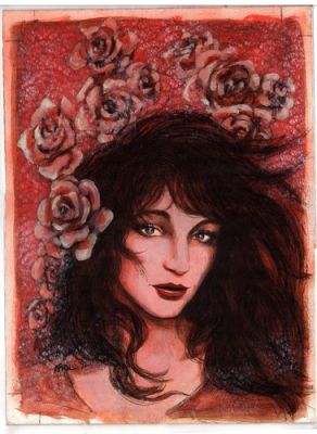 Kate Bush original comic book cover painting Rock ’N’ Roll Comics 1993 April Lee | eBay US