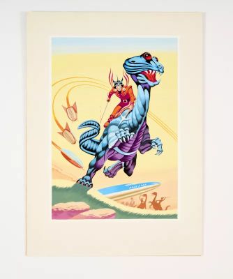 Lot 150 - The Scourge of the Carbon Belt re-creation artwork (1990s) by Ron Turner for Tit-Bits Science | Comic Book Auctions ltd