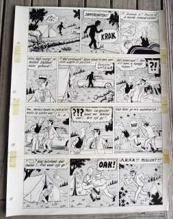Pom - 1 Original page - Piet Pienter en Bert Bibber 9 - Buldaarse Rhapsodie - 1958 | Catawiki