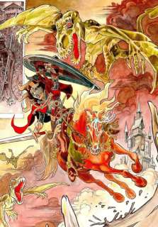 Danard, Jean-Pierre - 1 Original colour drawing - Marlysa - Marlysa et les Dimorphodons - 2022 | Catawiki