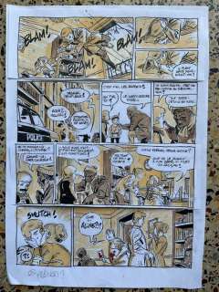 Van Liemt, Simon - 1 Original preliminary page - Les Nouvelles Enquêtes de Ric Hochet T5 - Commissaire Griot - 2021 | Catawiki