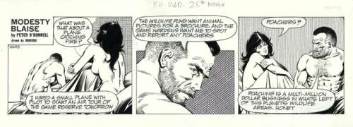 Romero, Enric Badia - 1 Original page - Modesty Blaise - Strip #6653 - 1987 | Catawiki