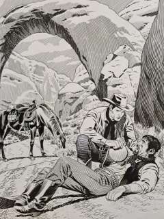 Civitelli, Fabio - 1 Original drawing - Tex - Tex e Joe Scott Vittima della Mano Rossa - 2011 | Catawiki