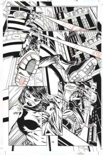 Damion Scott, Robert Campanella | Batgirl #13 P.18 - Cassandra Cain Vs. Sniper - 2001 | Anthony’s Comic Book Art