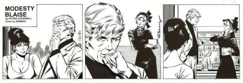 Romero, Enric Badia - 1 Original page - Modesty Blaise - Strip #10181 - Last adventure ! - 2001 | Catawiki