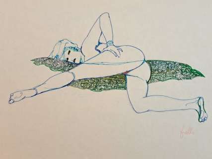 Frollo, Leone - 1 Original drawing - Mona Street Secessionista | Catawiki