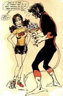 Dave Cockrum - Very Early Nightcrawler Pinup (Gift From Cockrum To Perez, Displayed on Perez Studio Wall 1977-2022!)