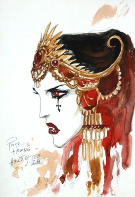 Lot 263 - LEDROIT Olivier (né en 1969) : Claudia, chevalier vampire. Dessin… | misc / divers