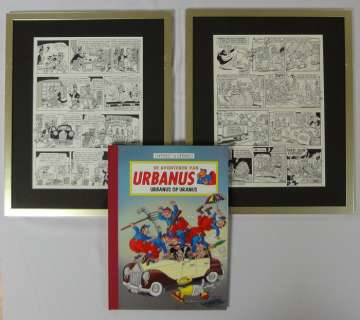 Linthout, Willy | 2 x Original page  - Urbanus op Uranus / De sneeuwpretvedette + Large size double album (2005) | Catawiki