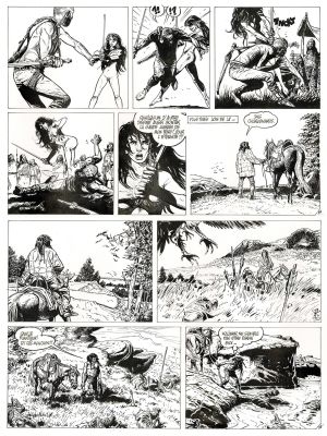 Franz | Poupée d’ivoire, Le tombeau Scythe, planche originale à l’encre de chine. | Septimus